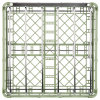 Full-size Signature insulated tray and steam table pan rack in light green