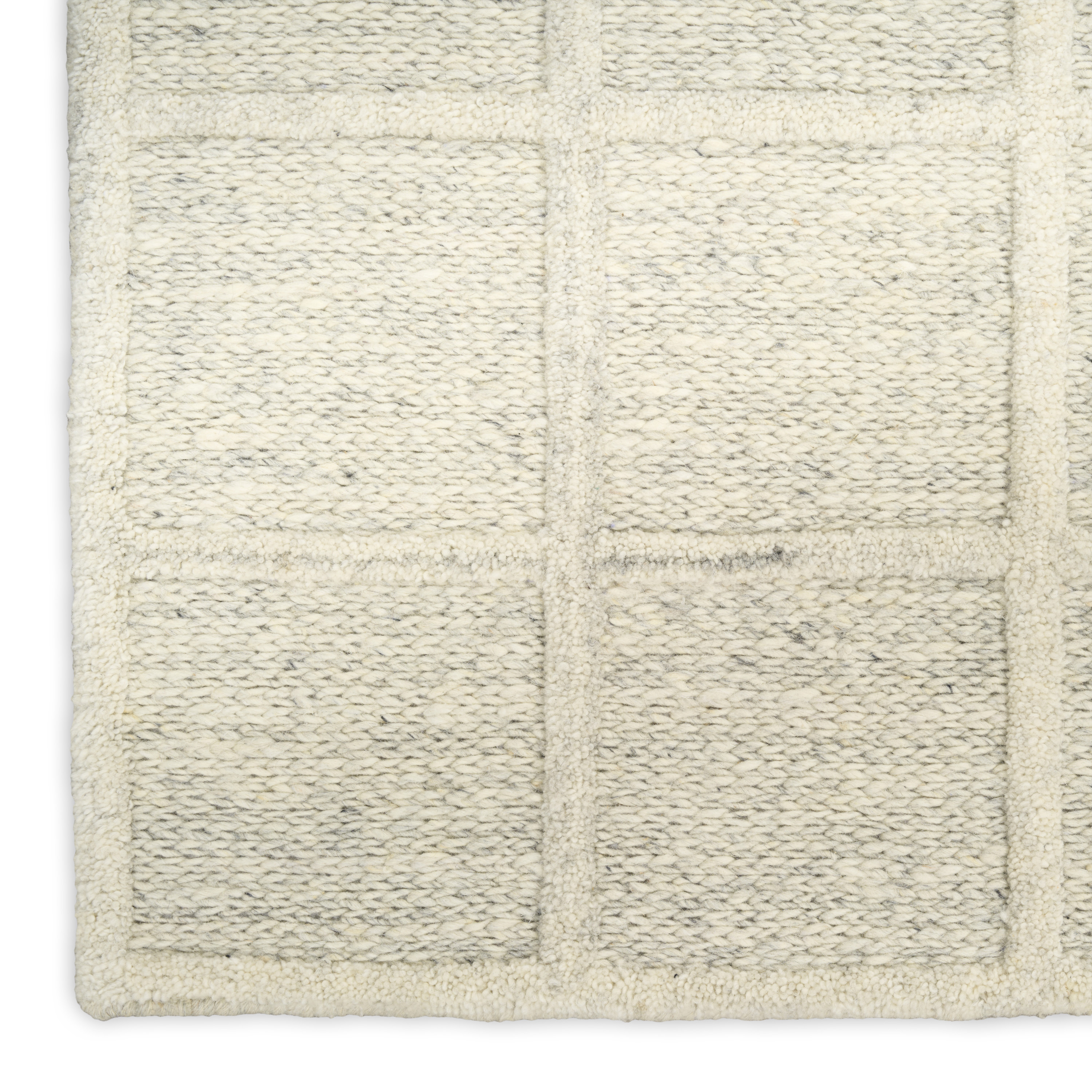 DKNY Pure Framework 8' x 10' Ivory Modern Indoor Rug