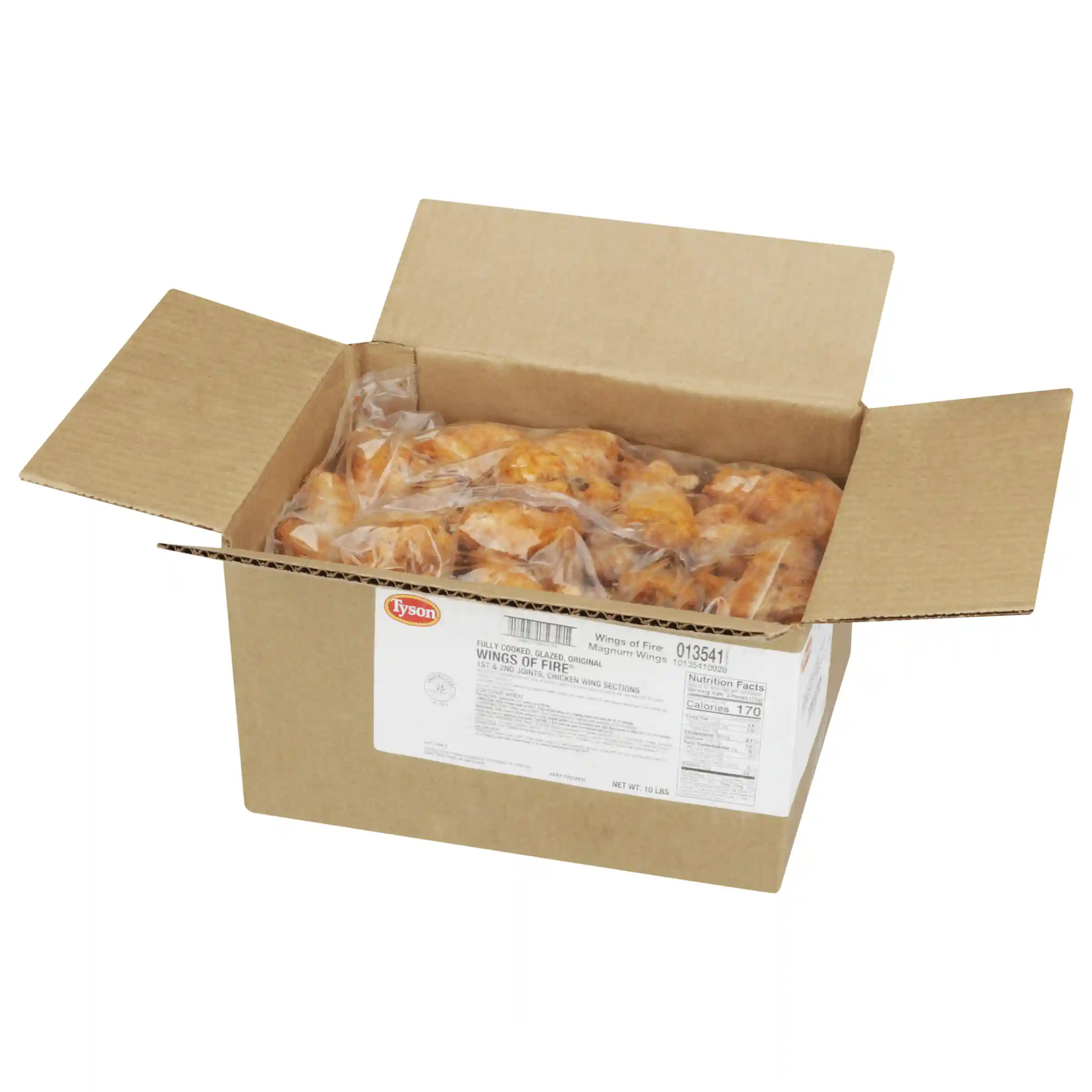Tyson® Wings of Fire® Magnum® Fully Cooked Glazed Original Bone-In Chicken Wing Sections, Jumbo_image_4