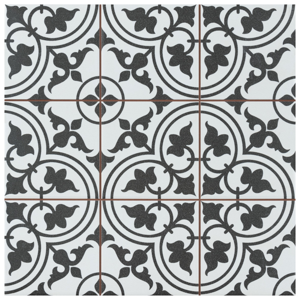 Harmonia Classic White 13 in. x 13 in. Ceramic Floor and Wall Tile
