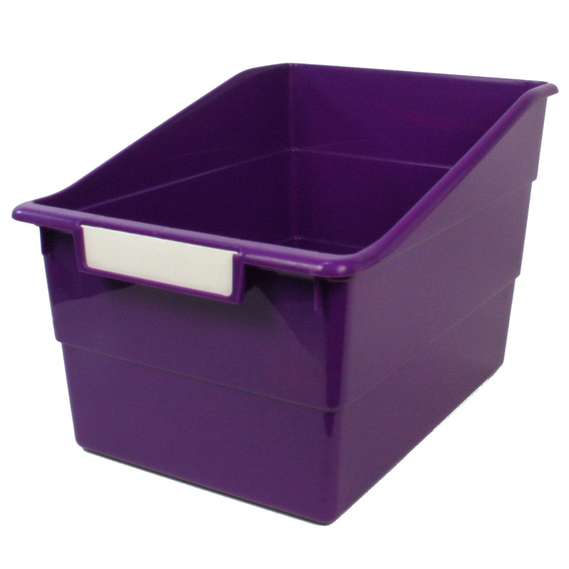 Tattle® Wide Shelf File, Purple