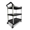 Rubbermaid Commercial, Service, Utility Cart, Black