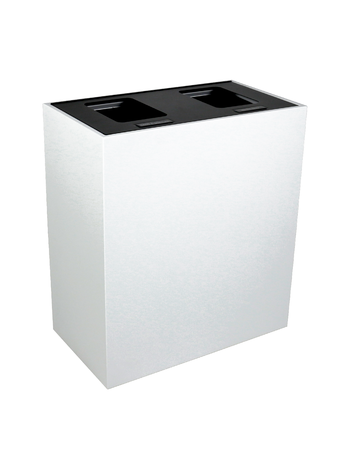 MEZZO – Double – Hl – Cans & Bottles-Waste – Full – White-Black