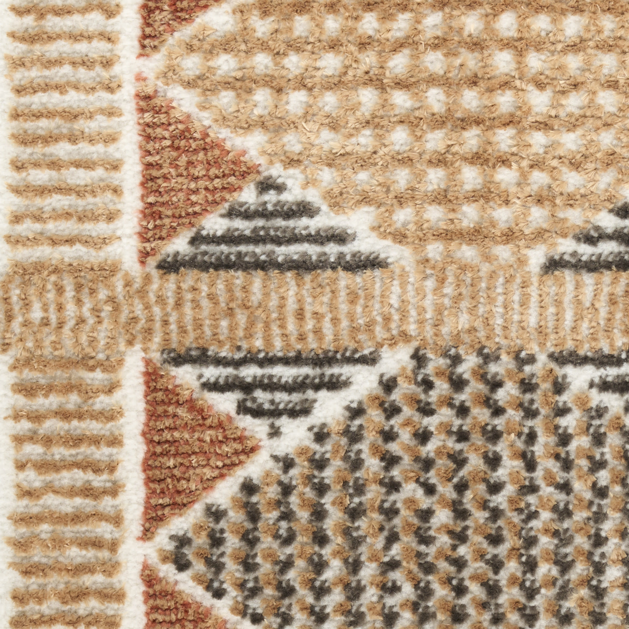 Nourison Nordic 8' x 10' Rust Multicolor Modern Indoor Rug