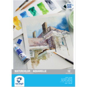 Watercolor Paper Pad, 140lbs, Cold Press, 11" x 15", 12 Sheets