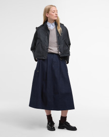 Barbour for Margaret Howell Women's Transport Waxed Jacket Dark Navy