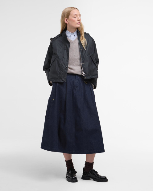 Barbour for Margaret Howell Women's Transport Waxed Jacket Dark Navy