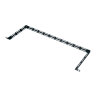 Lacer Bar Horizontal 0.7 in. H 6 in. D 19 in. W Black 10 pc.