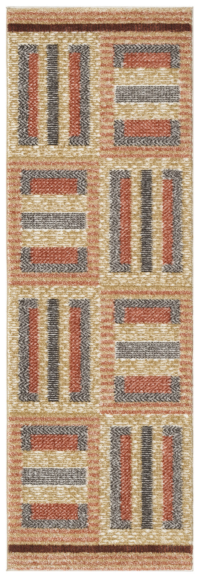 Nourison Nordic 2' x 6' Multicolor Modern Indoor Rug