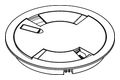 CRFB Series 9-1/4 in. Dia. Tamper-Resistant Cover Assembly Flush Style Brass
