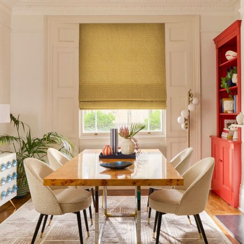 Lisbon Mustard Roman blind