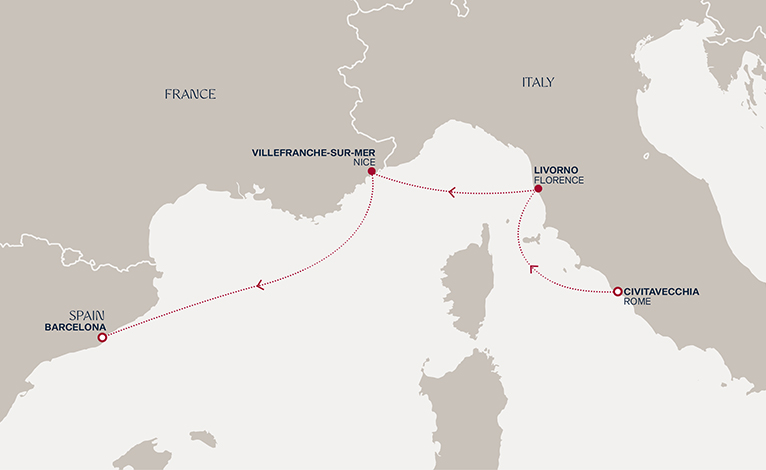 Itinerary map