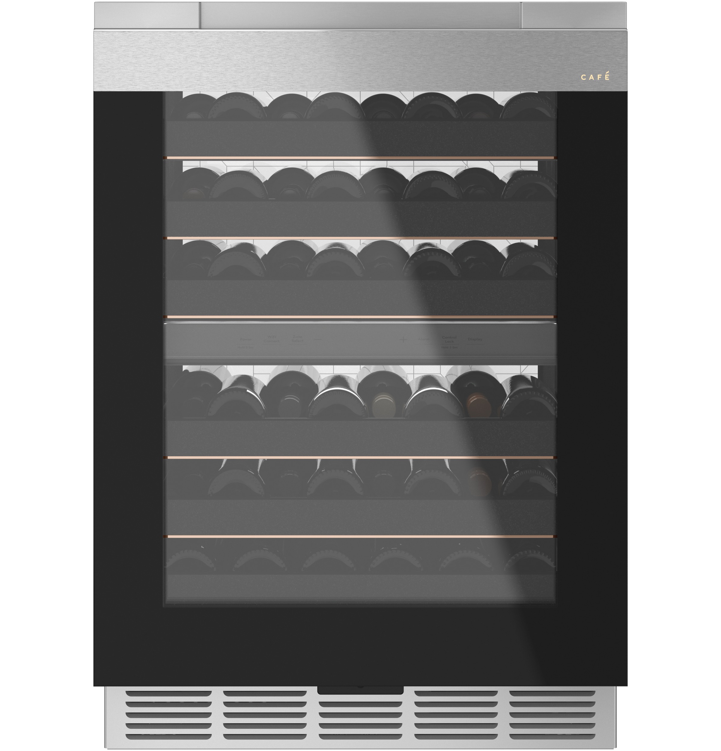 Café™ Wine Center in Platinum Glass