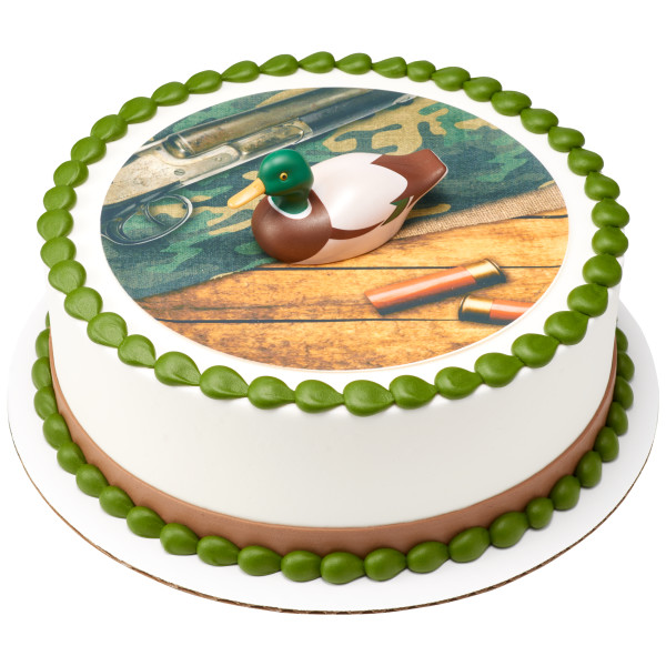 Vintage Duck Decoy PhotoCake® Edible Image® DecoSet® Background