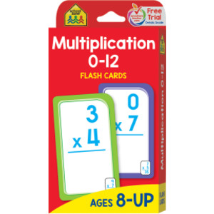 Multiplication 0-12 Flash Cards