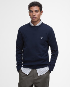 Lingwood Compact Crew Neck Jumper Classic Navy