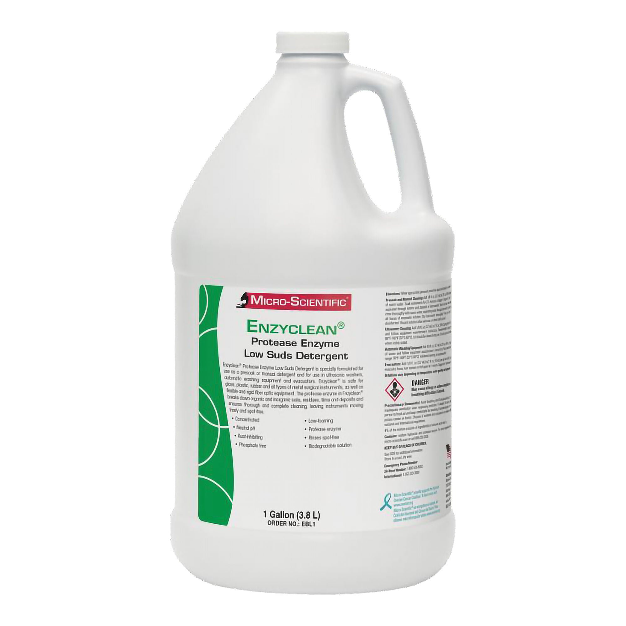 Enzymatic Instrument Detergent Enzyclean® Liquid Concentrate 1 gal. Jug Fresh Scent