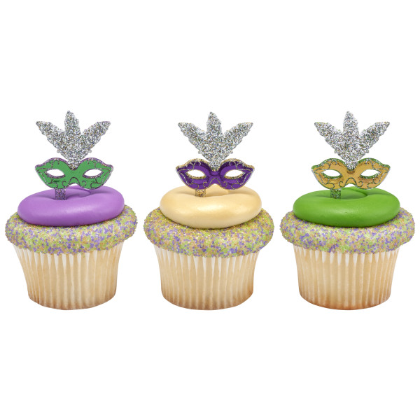 Mardi Gras Glitter Mask DecoPics®