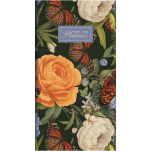 2027-2028 Vintage Blooms Small Monthly Pocket Planner
