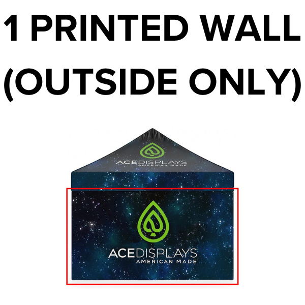 10'w Back Wall Printed Outside