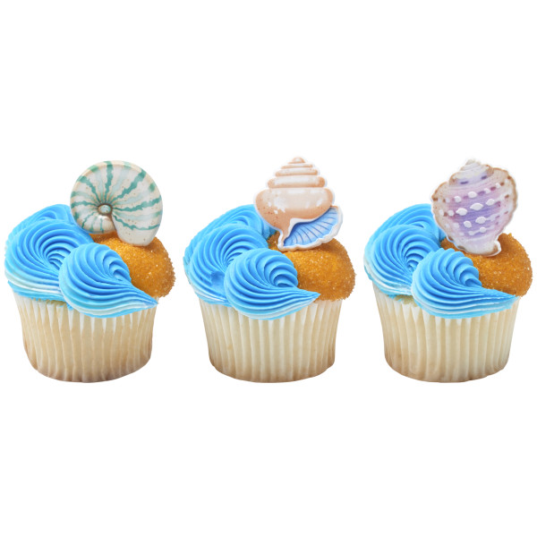 Seashell Cupcake Rings