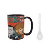 Little Monsters 15 ounce Coffee Mug and Spoon, Frankenstein and Friends