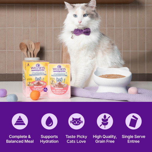 The benefits of Wellness Appetizing Entrees  Tuna, Salmon, Cod & Sardine