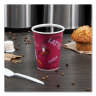 Solo, Paper Hot Drink Cups in Bistro Design, 12 oz, Maroon