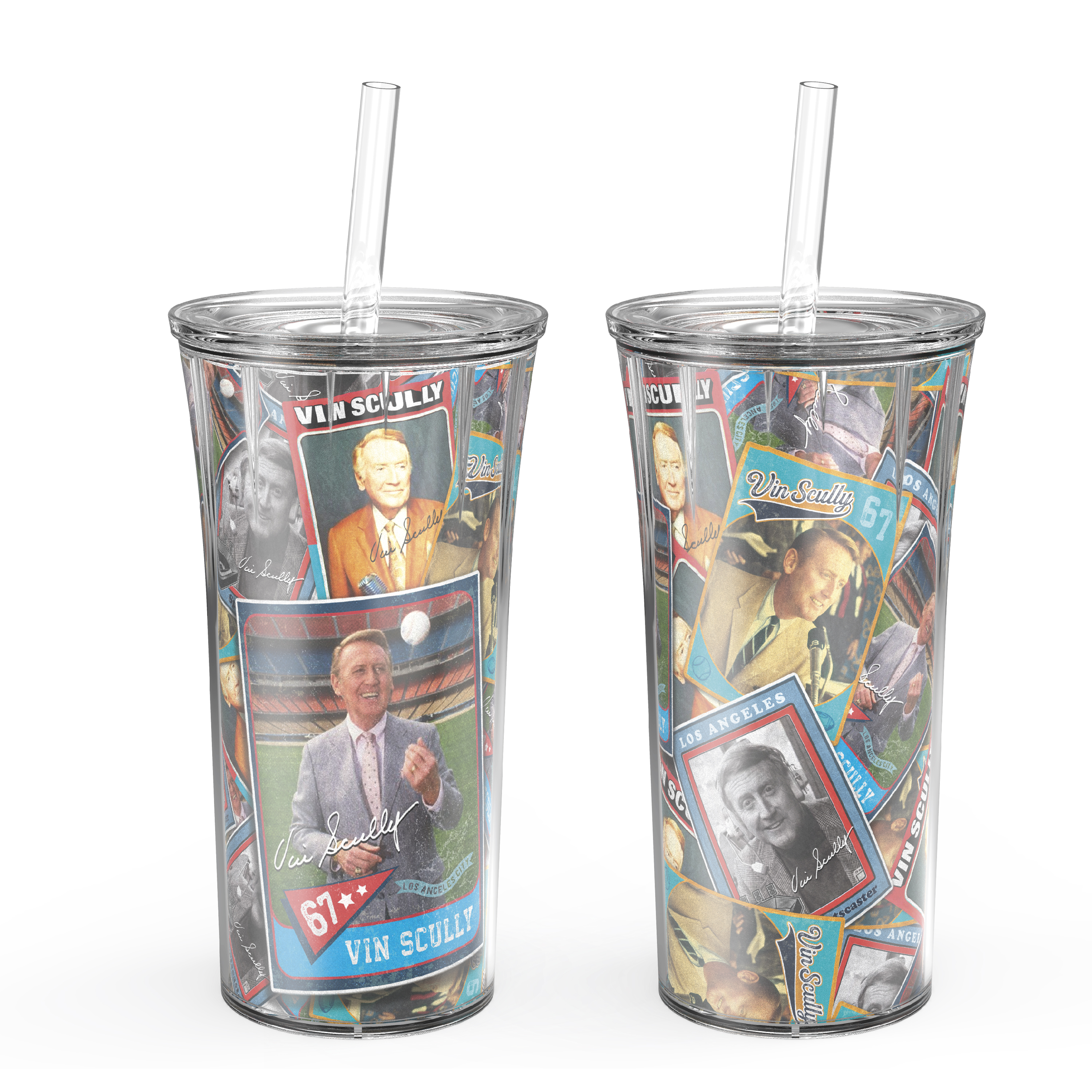 Zak Hydration 20 ounce Insulated Tumbler, Vin Scully, 2-piece set slideshow image 1