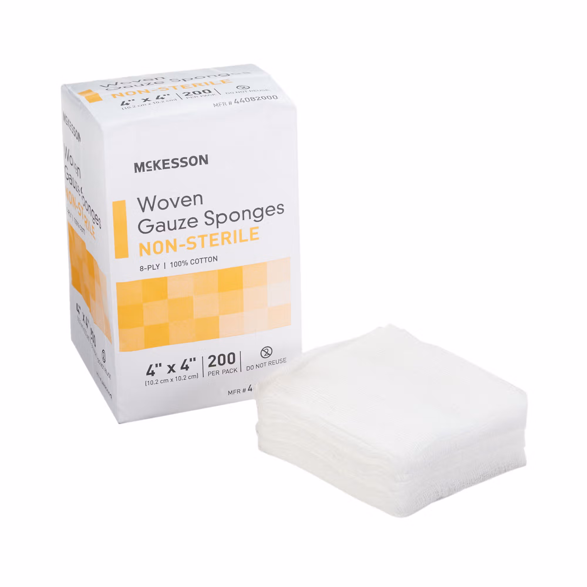 McKesson Gauze Sponge, 4 x 4 Inch, Eight Ply