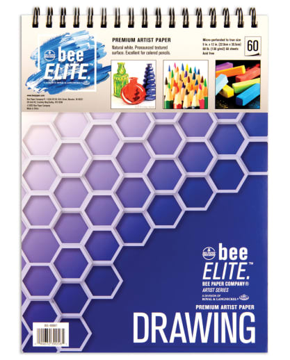 Bee Elite Drawing Paper - Spiral (9x12)