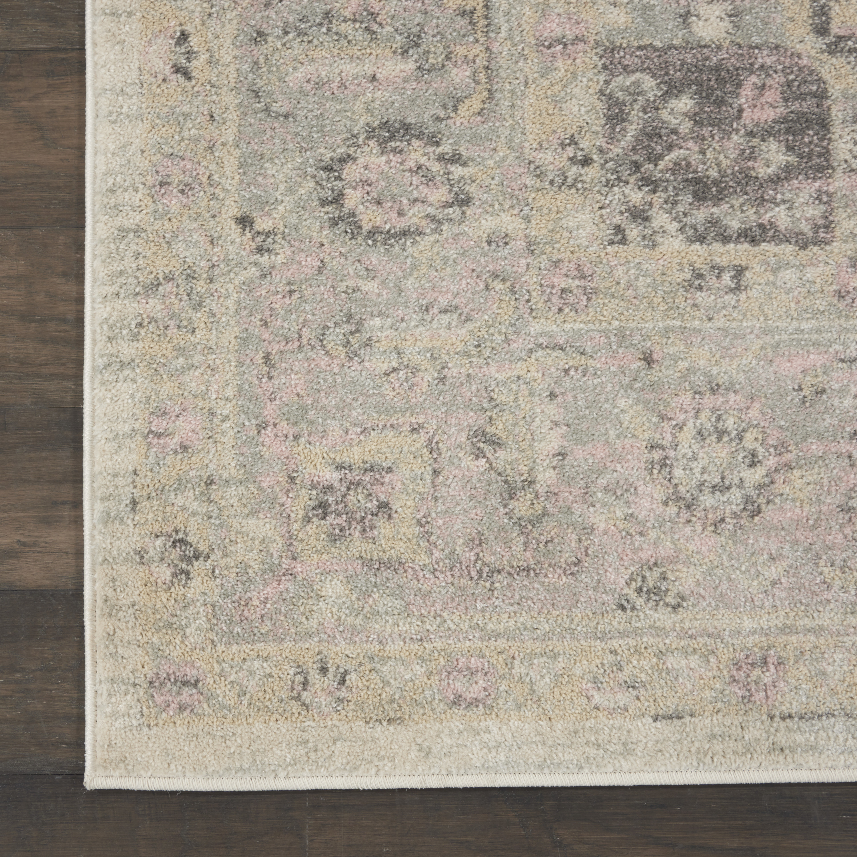 Nourison Tranquil 8' x 10' Ivory Pink Vintage Indoor Rug