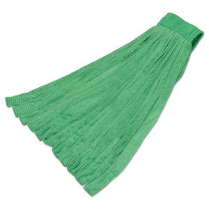 NSN7920016601490, AbilityOne, SKILCRAFT, Microfiber Looped-End Wet Mop Head with 7.5" Headband, Large, Green