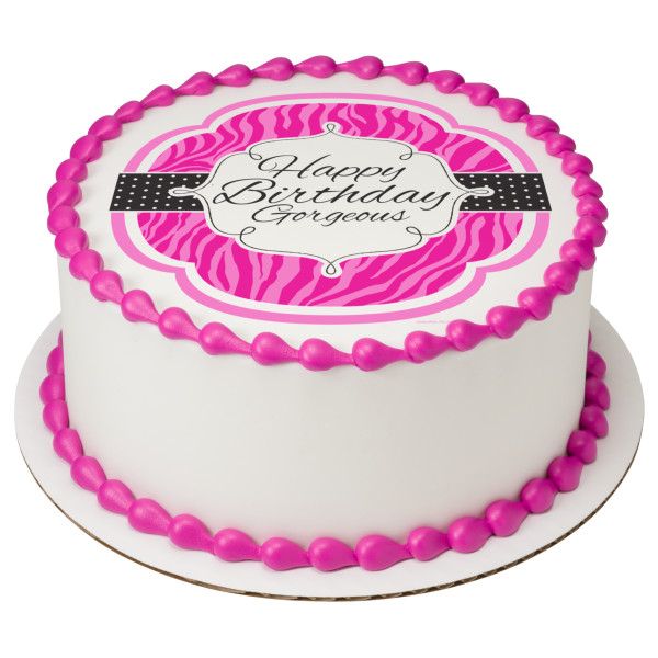 Happy Birthday Gorgeous PhotoCake® Edible Image®