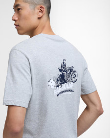 Apleton Graphic T-Shirt Grey Marl