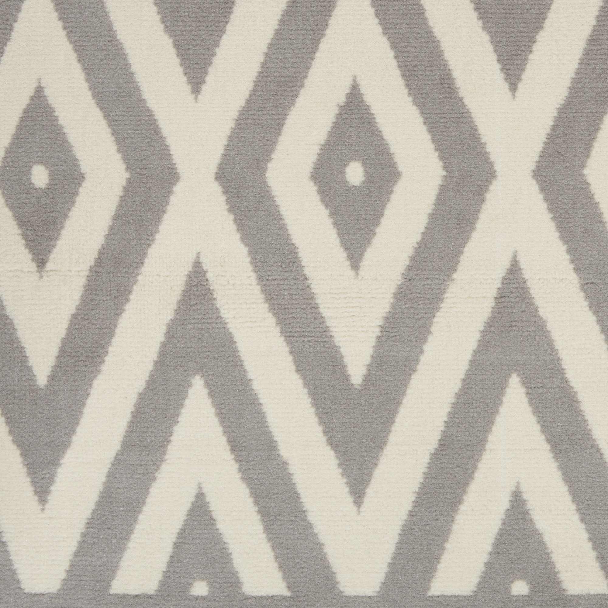 Nourison Grafix 3'9" x 5'9" White/Grey Mid-Century Modern Indoor Rug