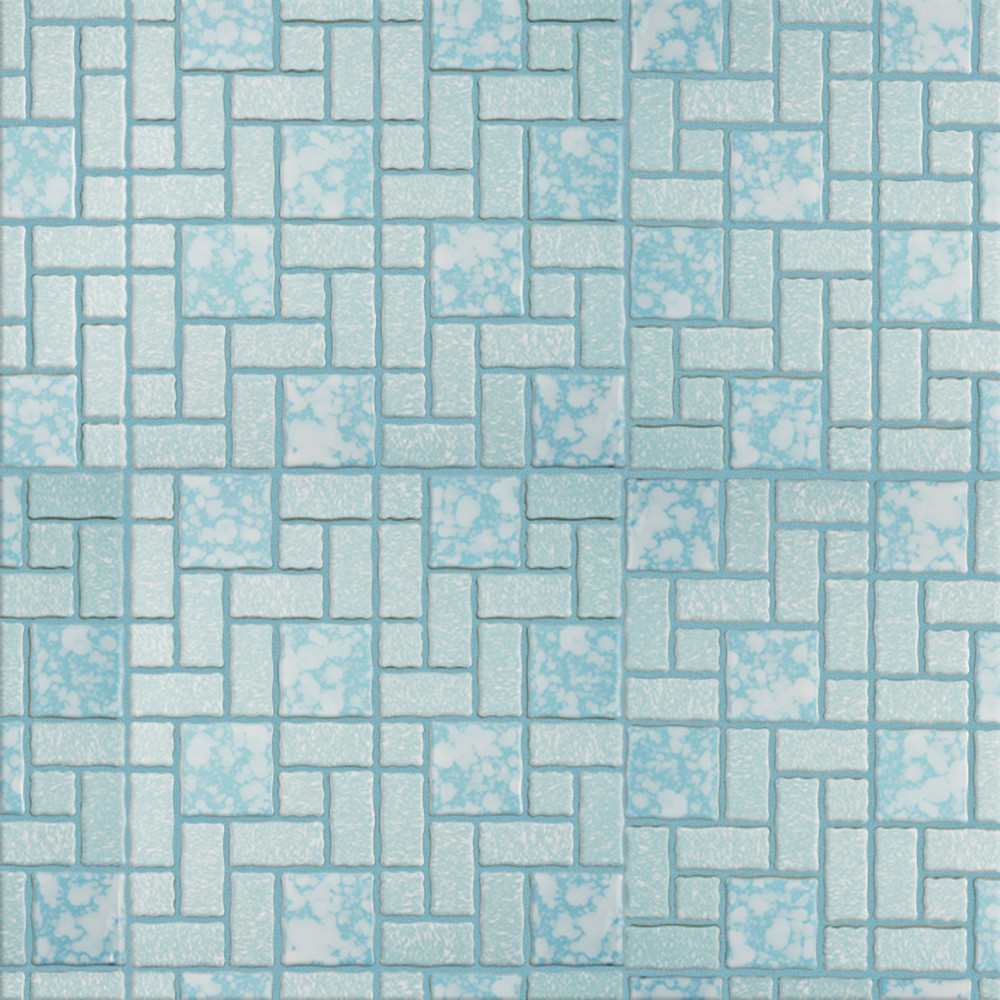 Academy Blue 11-7/8 in. x 11-7/8 in. Porcelain Mosaic Tile