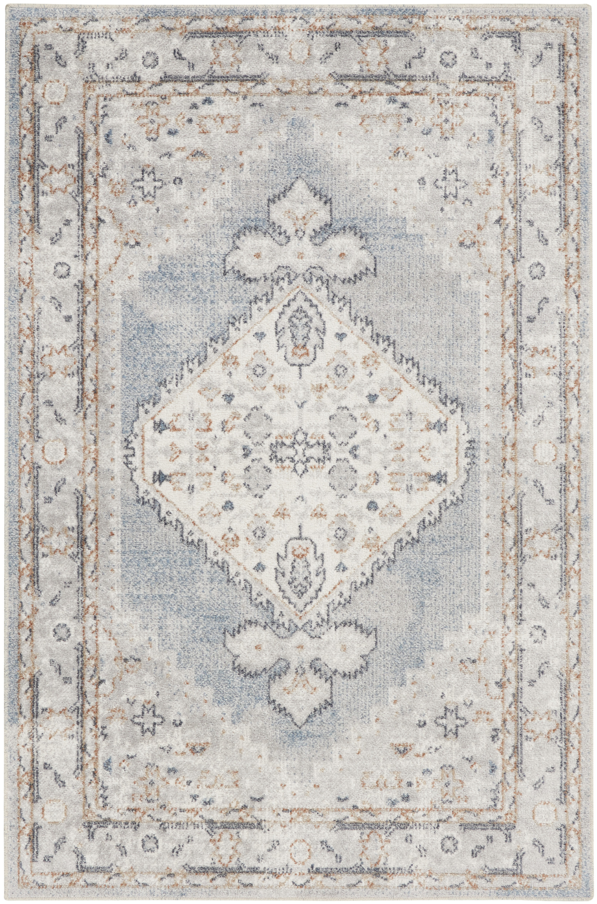 39.00" x 60.00" x .25" Astra Machine Washable Turkey N1701