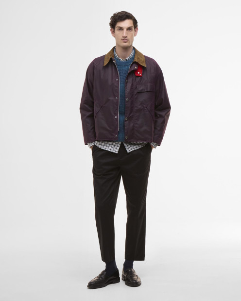 Paul Smith loves Barbour Transport Waxed Jacket Grape