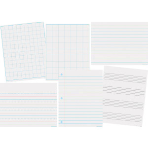 Papers & Grids Write-On/Wipe-Off Chart Set (6)