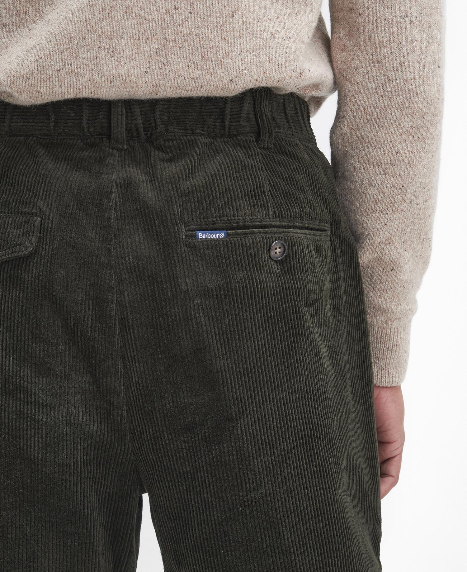 Stretch Cord Relaxed Trousers image number 4