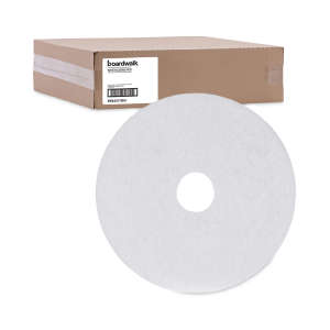 Boardwalk,  Polishing Round Floor Pad, 17", White