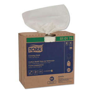Tork, W24, 1 ply, 8.46"x16.13", Nonwoven Fabric, Industrial Wipers, White