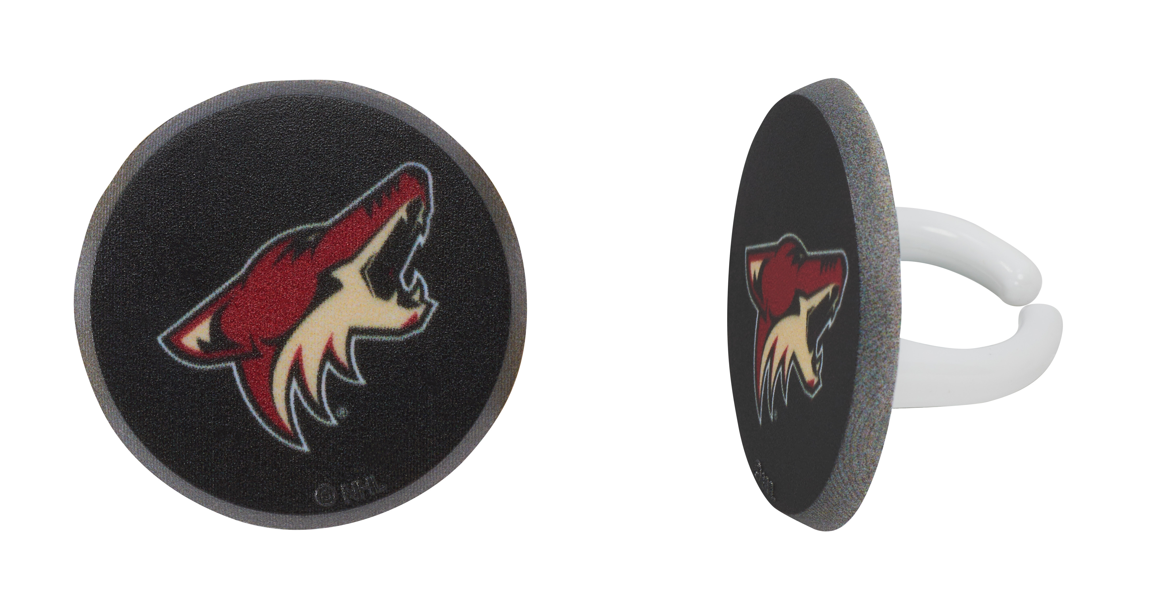 NHL® Puck Team Logo  Cupcake Rings  DecoPac