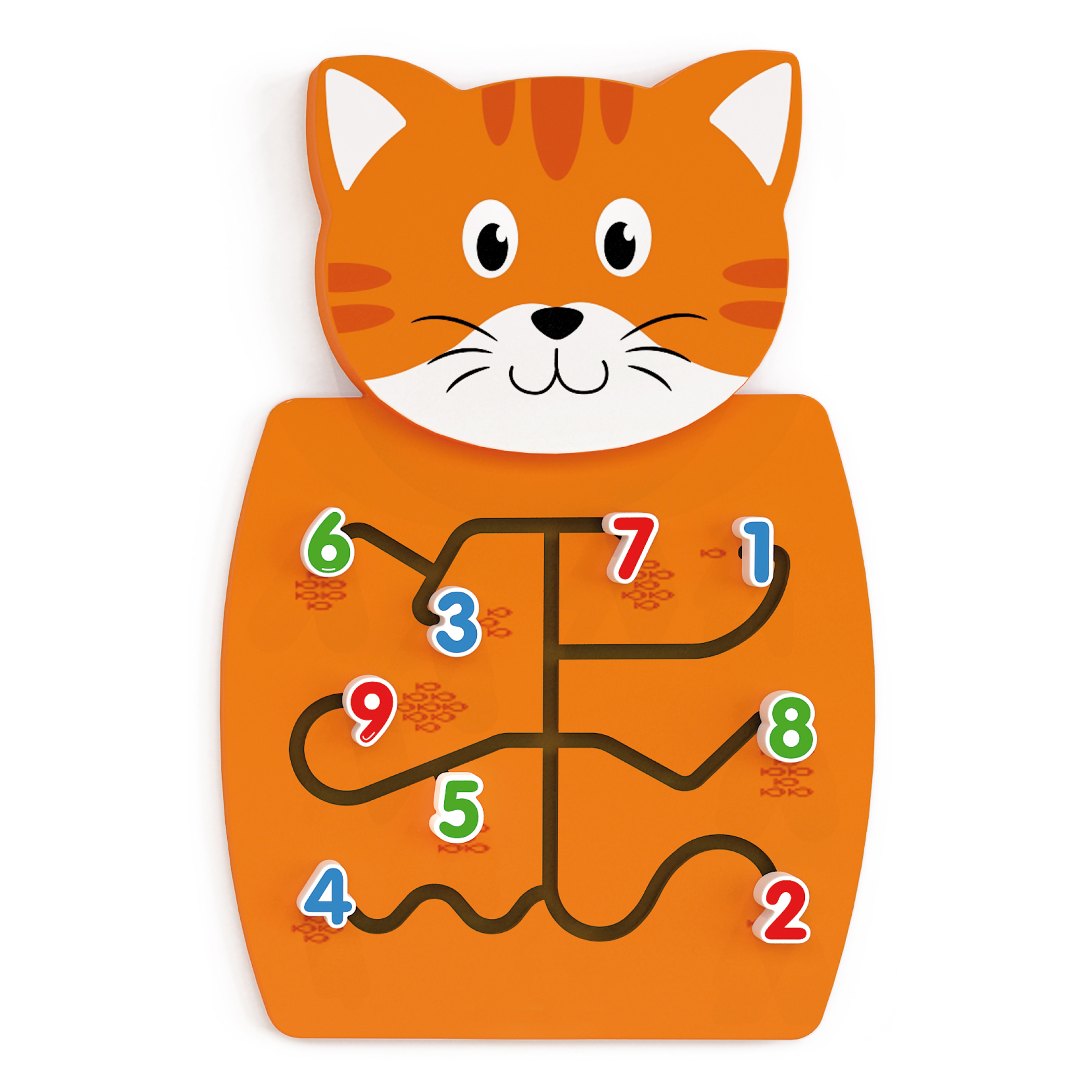 Learning Advantage Cat Activity Wall Panel - 18m+ - Toddler Activity Center