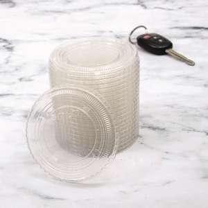 Dart, SOLO Portion/Soufflé Cup Lids, Fits 3.25 Oz To 9 Oz Cups, Clear