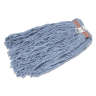 Rubbermaid Commercial, Dura Pro Blend Cut-End Wet Mop Head with 1" Headband, 20 oz, Blue