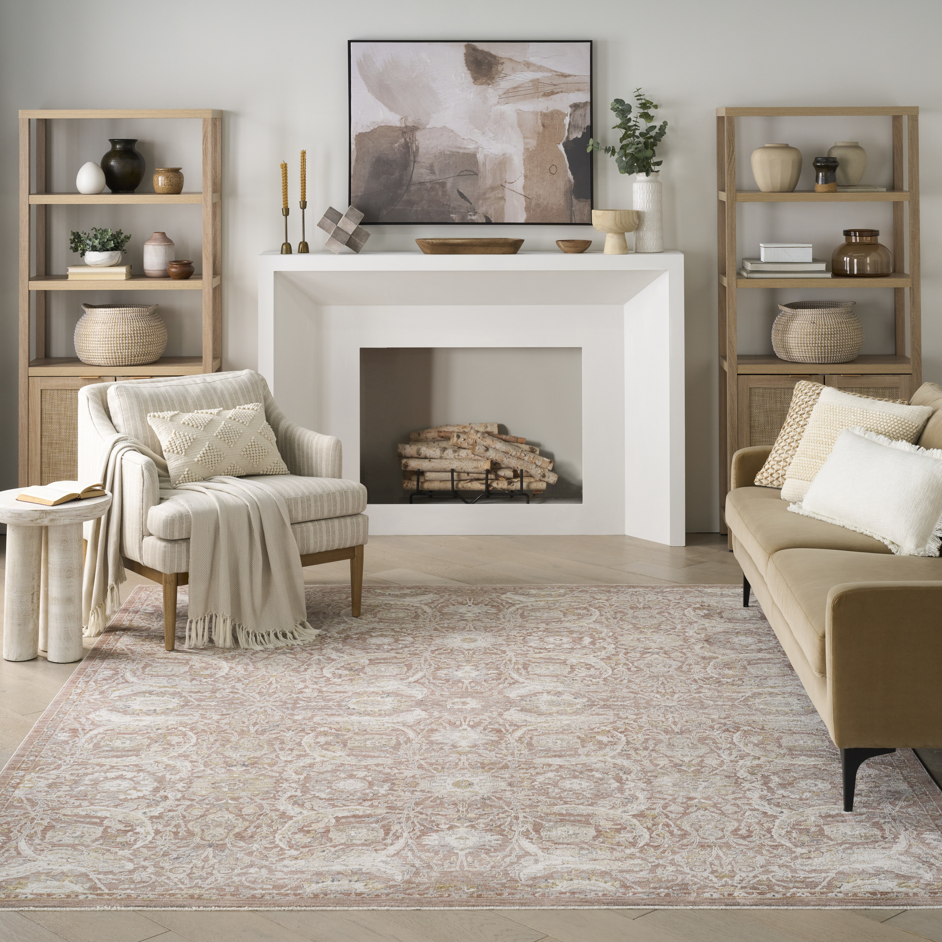 Nourison Antique Fusion 8' x 10' Brick Vintage Indoor Rug
