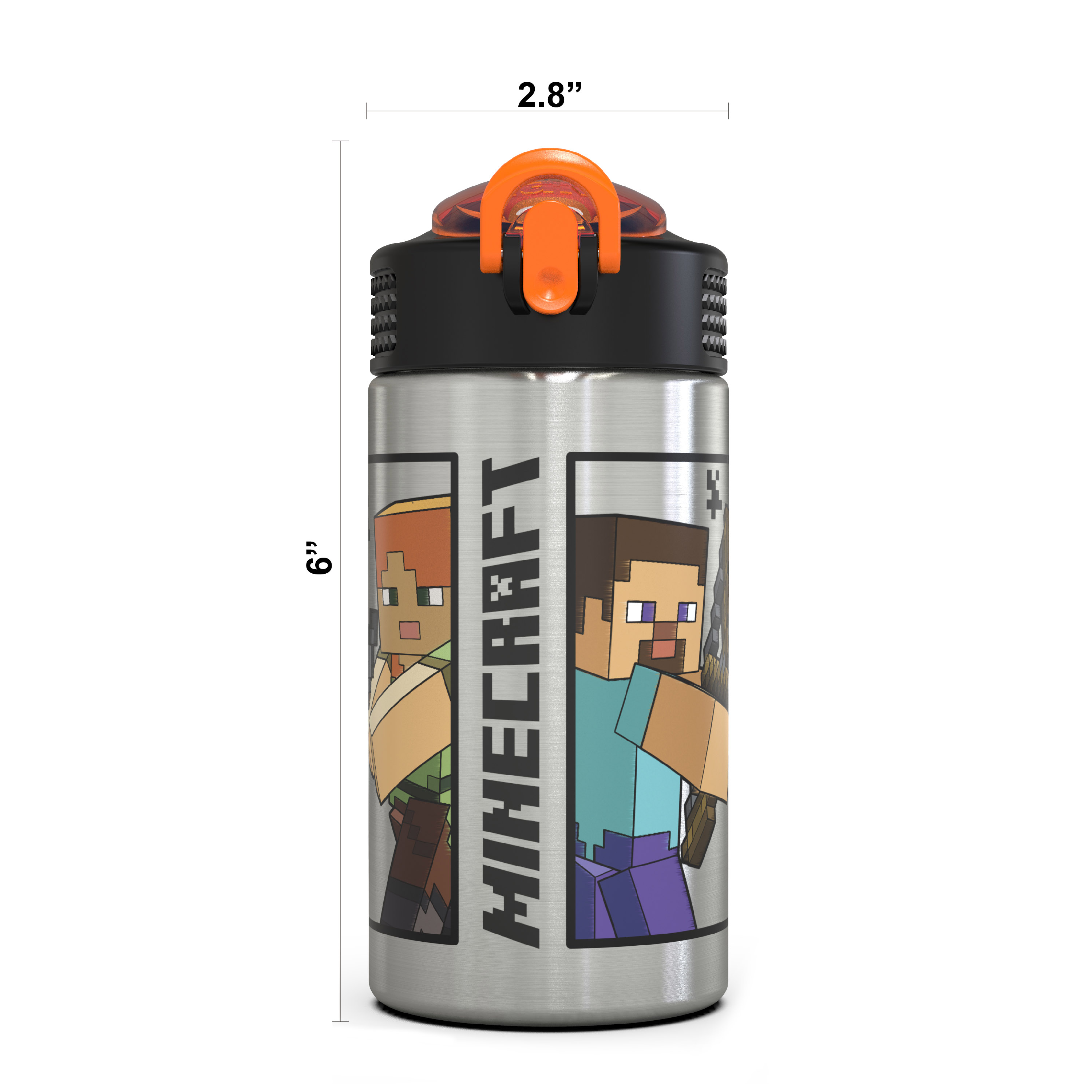 Minecraft 15.5 ounce Water Bottle, Steve and Alex slideshow image 12 Minecraft 15.5 ounce Water Bottle, Steve and Alex slideshow image 12