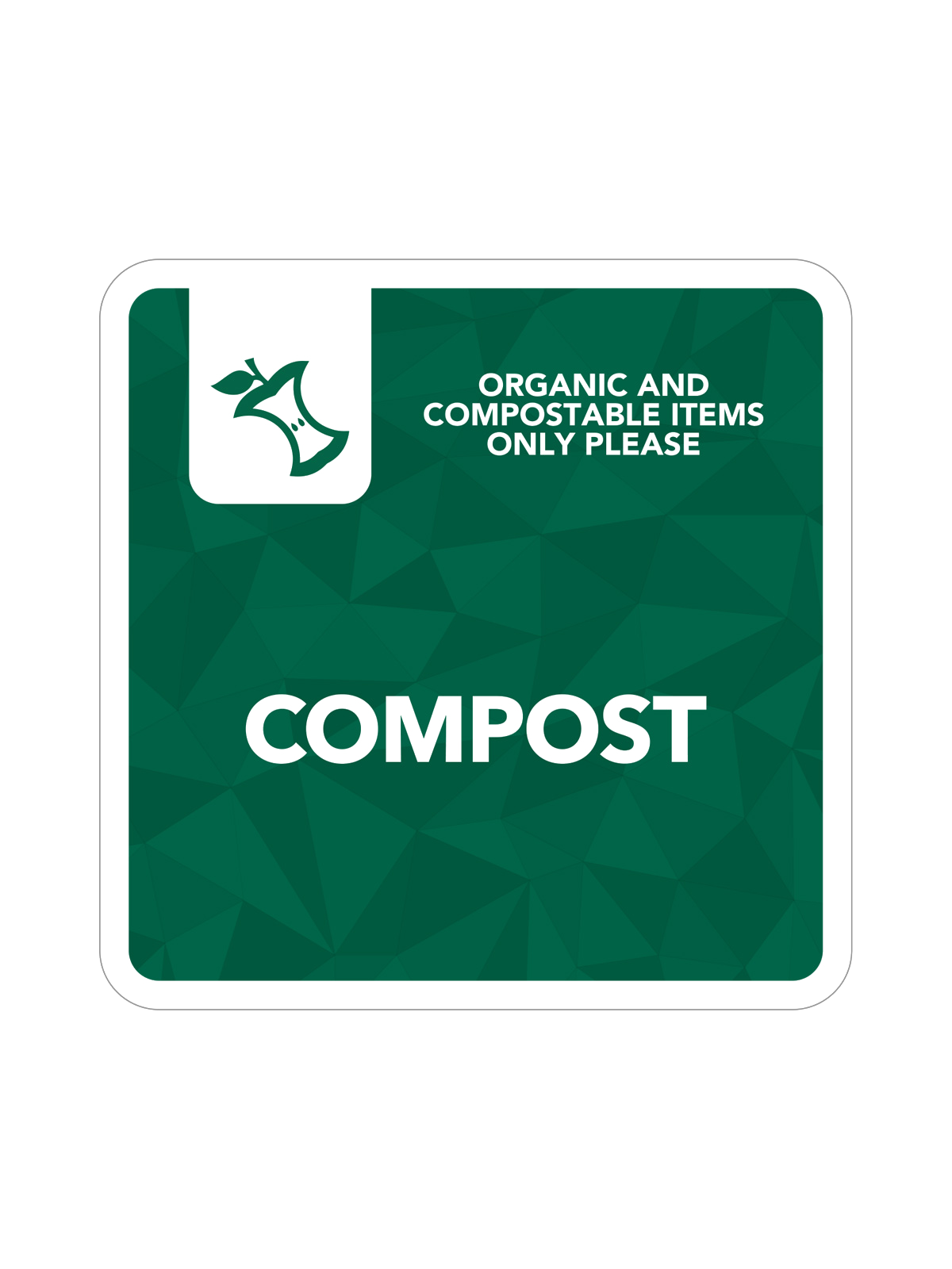 MOSAIC – Label – Compost – Green